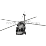 helicopter: front view