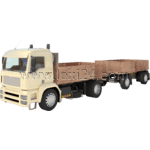 truck and tandem trailer